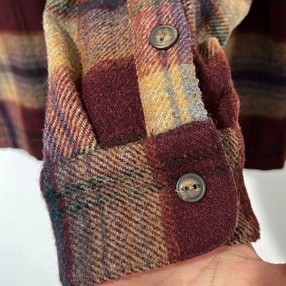 Liz Claiborne Plaid Jacket - Red, Brown, and Tan - Picture 9 of 16